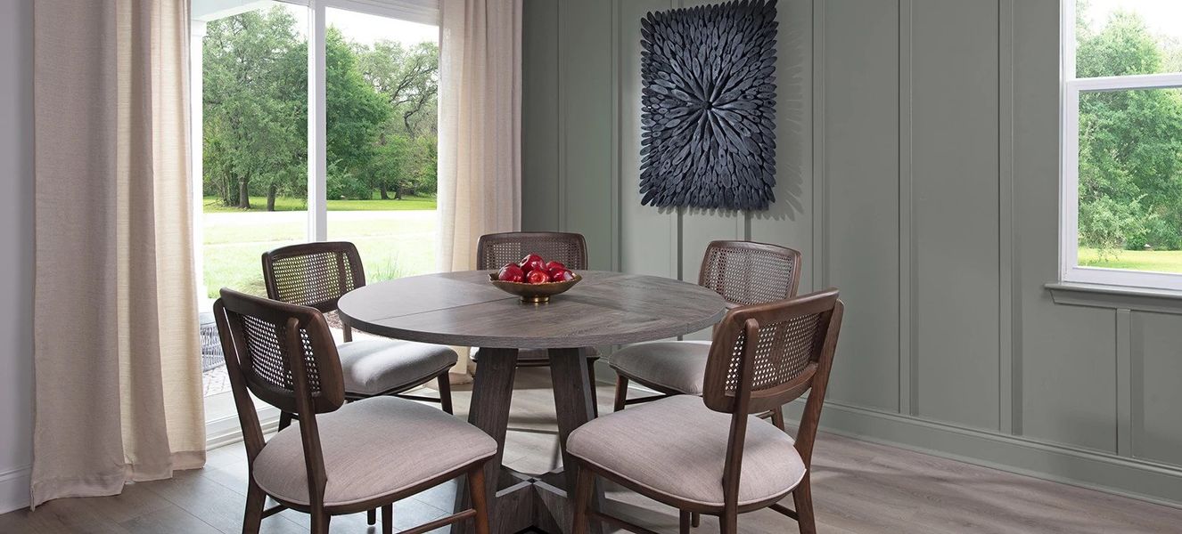 Furnished interior in a model home at Stewart's Glen | 55+ Community in Smyrna (Image 7).