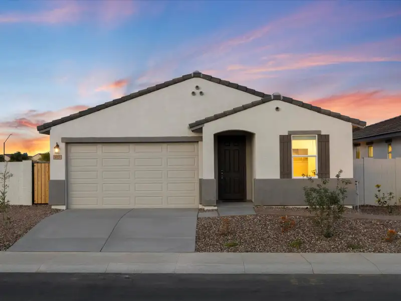 Front exterior of a home in the Paloma Creek - Estate Series community, located in Surprise, AZ (Image 3). Front exterior of a home in the Paloma Creek - Estate Series community, located in Surprise, AZ (Image 3).