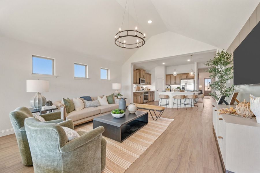 Furnished interior in a model home at Clearview Ranch in Royse City (Image 8).