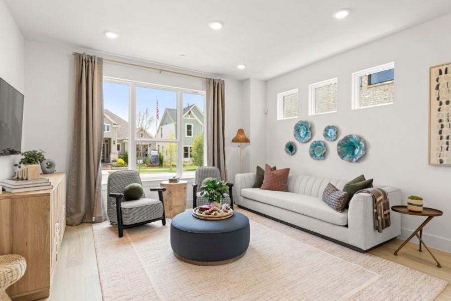 Furnished interior in a model home at Talia in Mesquite (Image 8).