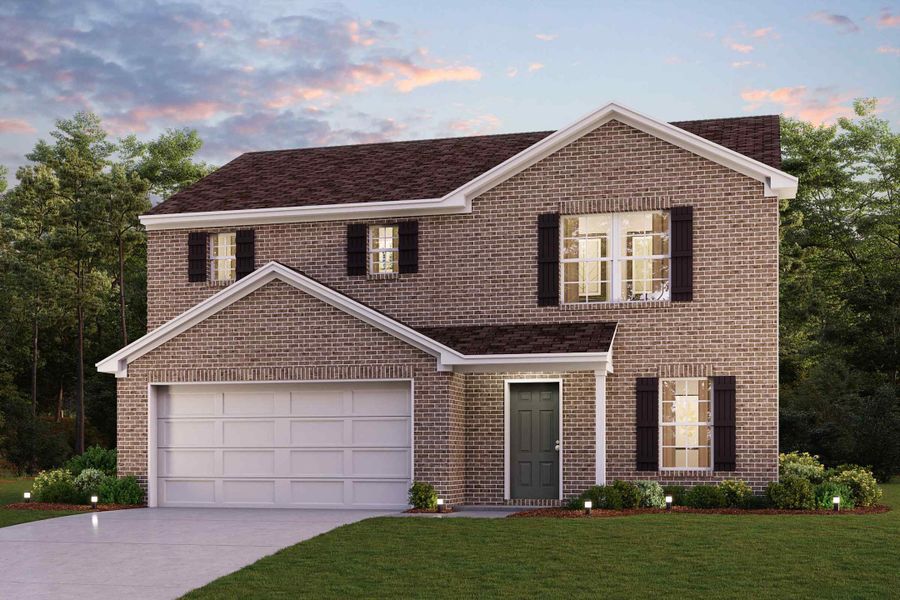 A house with a garage. A house with a garage.
