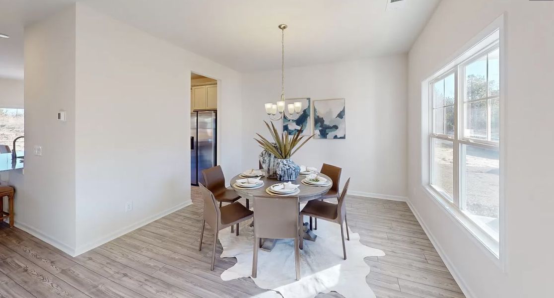 Furnished interior in a model home at Portrait Hills in Aiken (Image 3).