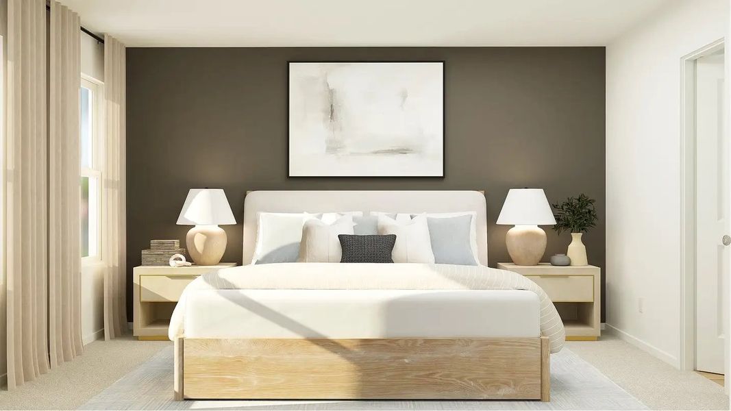 Furnished interior in a model home at Brentwood: Ascent in Davenport (Image 10). Furnished interior in a model home at Brentwood: Ascent in Davenport (Image 10).