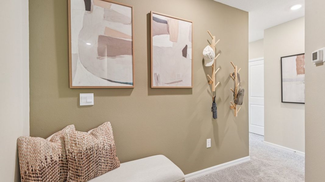 Furnished interior in a model home at Sanctuary at Citrus Park in Tampa (Image 16).