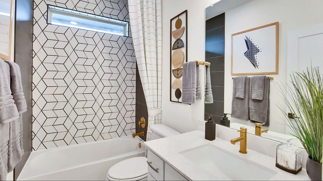 Close-up of interior finishes in a home at Oaks at San Gabriel, Georgetown (Image 44).