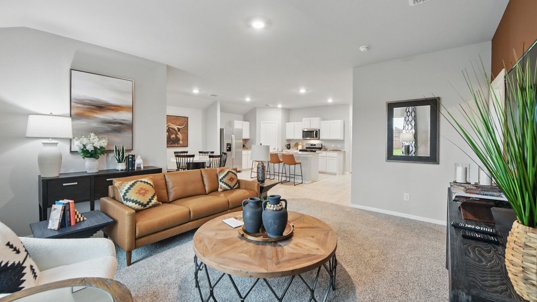 Furnished interior in a model home at Longhorn Estates in Fort Worth (Image 10).