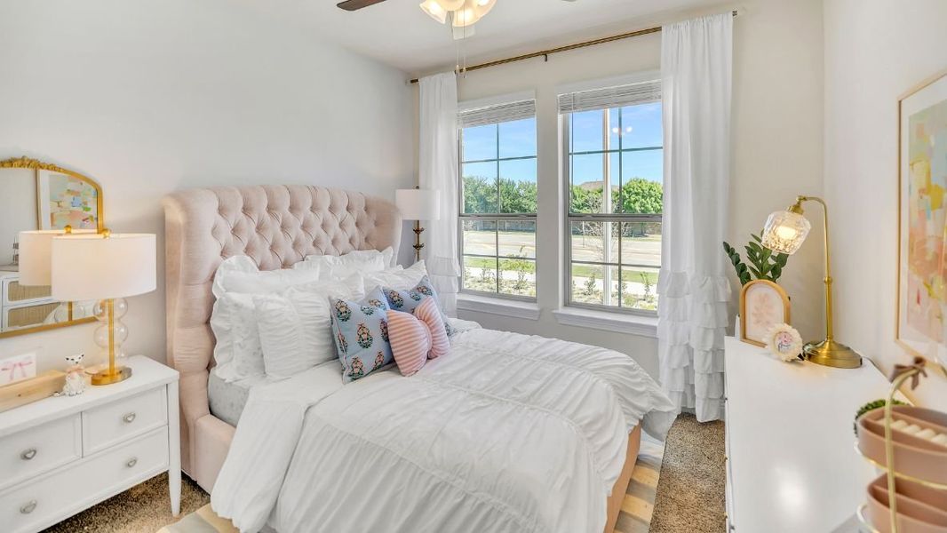 Furnished interior in a model home at The Avenue in Allen (Image 20).