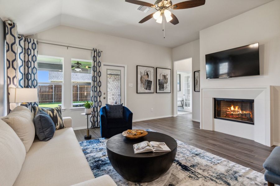 Furnished interior in a model home at Summer Crest in Fort Worth (Image 24).