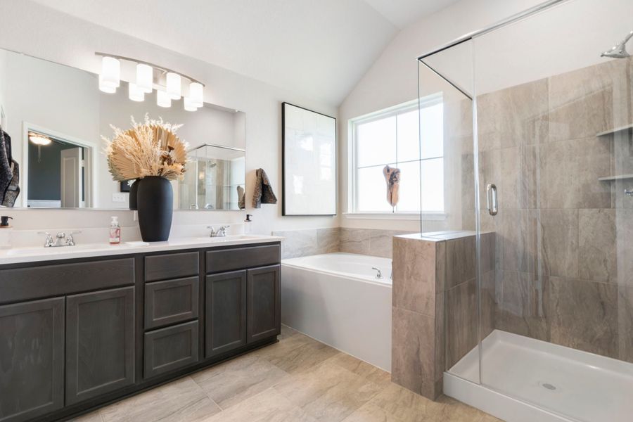 Furnished interior in a model home at Legacy at Park Meadows in Lorena (Image 7).