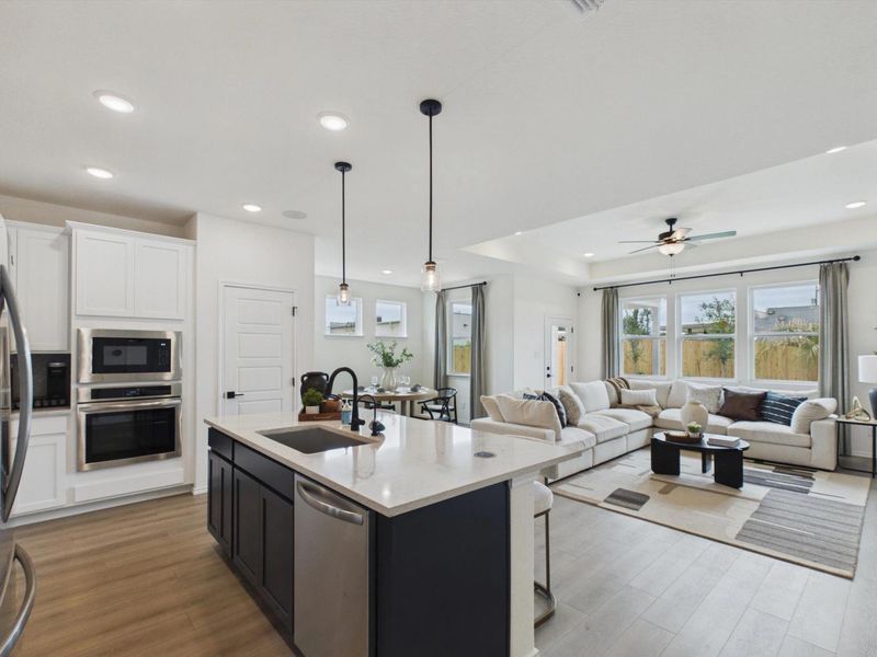 Furnished interior in a model home at Rayburn Valley in San Antonio (Image 11). Furnished interior in a model home at Rayburn Valley in San Antonio (Image 11).