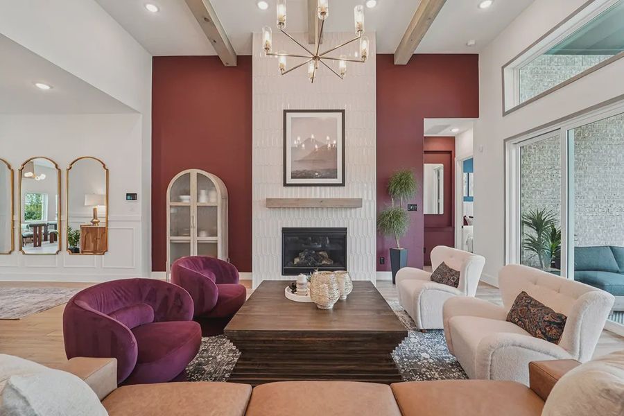 Furnished interior in a model home at Steward Estates in Conroe (Image 6).