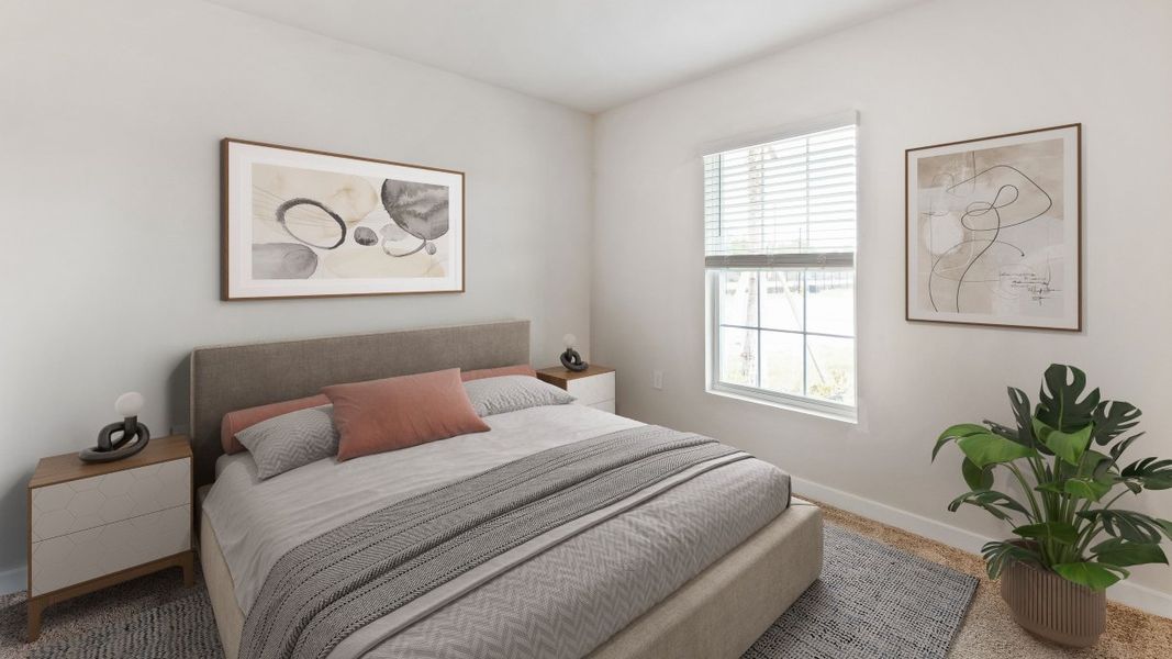 Furnished interior in a model home at Asher Park in Lehigh Acres (Image 54).