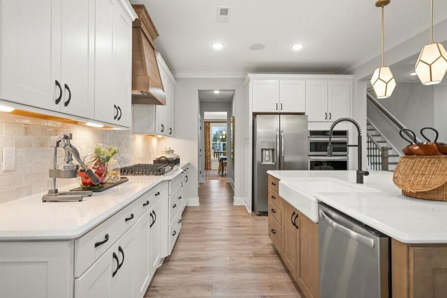 Furnished interior in a model home at Wexford in Elon (Image 9).