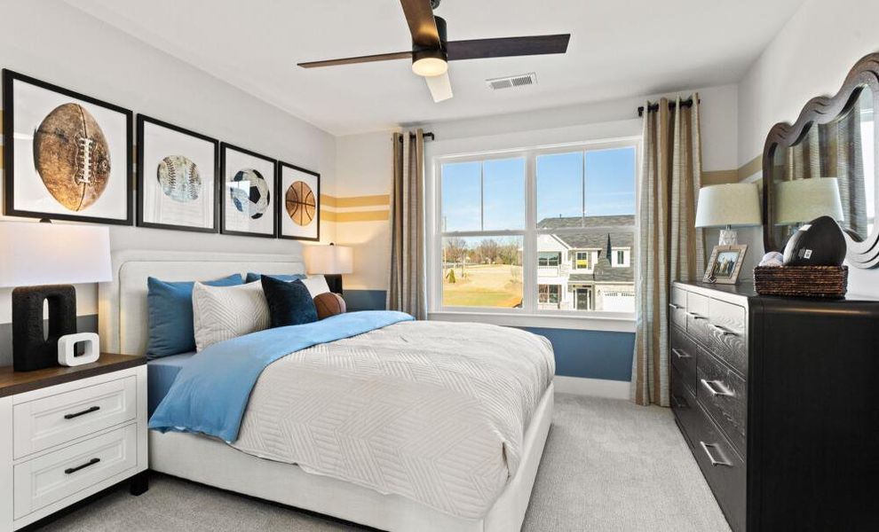 Furnished interior in a model home at Founders Club in Moore (Image 25).