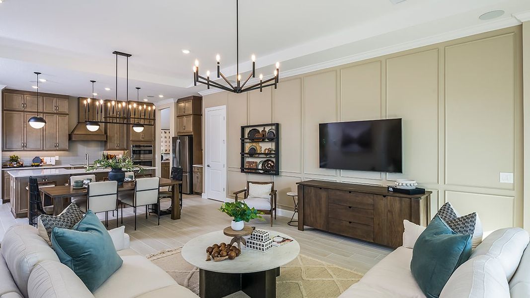 Furnished interior in a model home at Esplanade at Wellen Park in Englewood (Image 31).