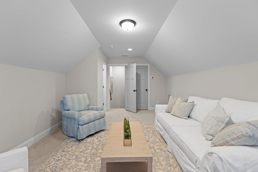 Furnished interior in a model home at Eli's Ridge in Winterville (Image 27).