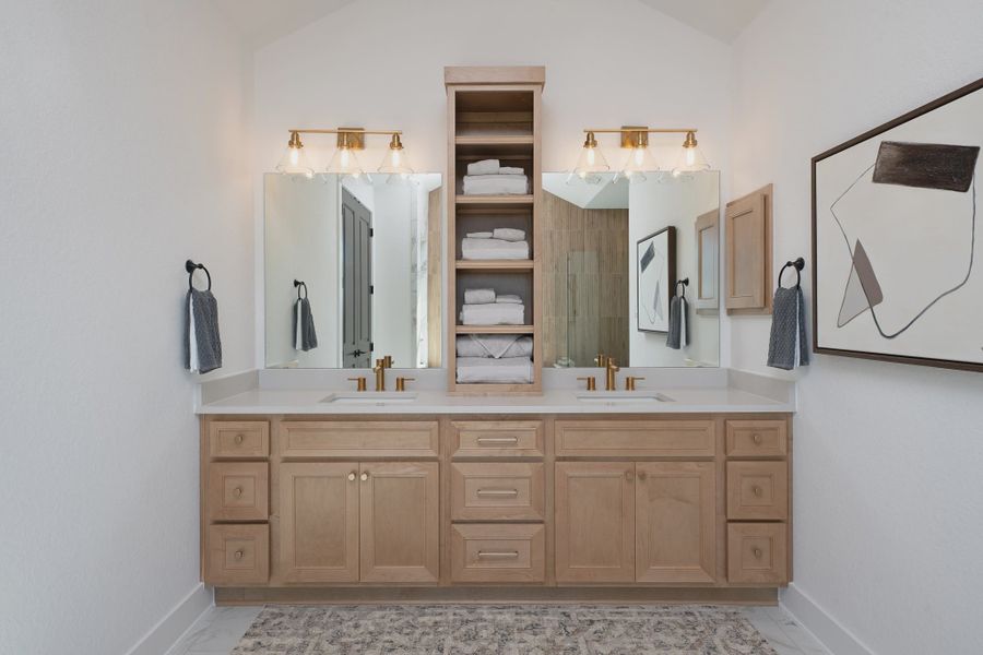 Furnished interior in a model home at Megan's Landing in Castroville (Image 8). Furnished interior in a model home at Megan's Landing in Castroville (Image 8).