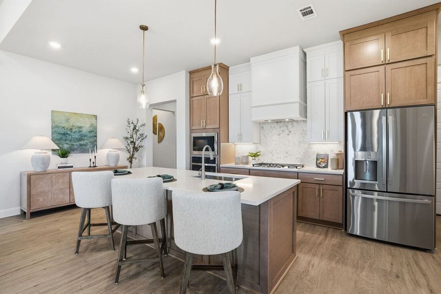 Furnished interior in a model home at Lily Creek at Sutton Fields in Aubrey (Image 95).