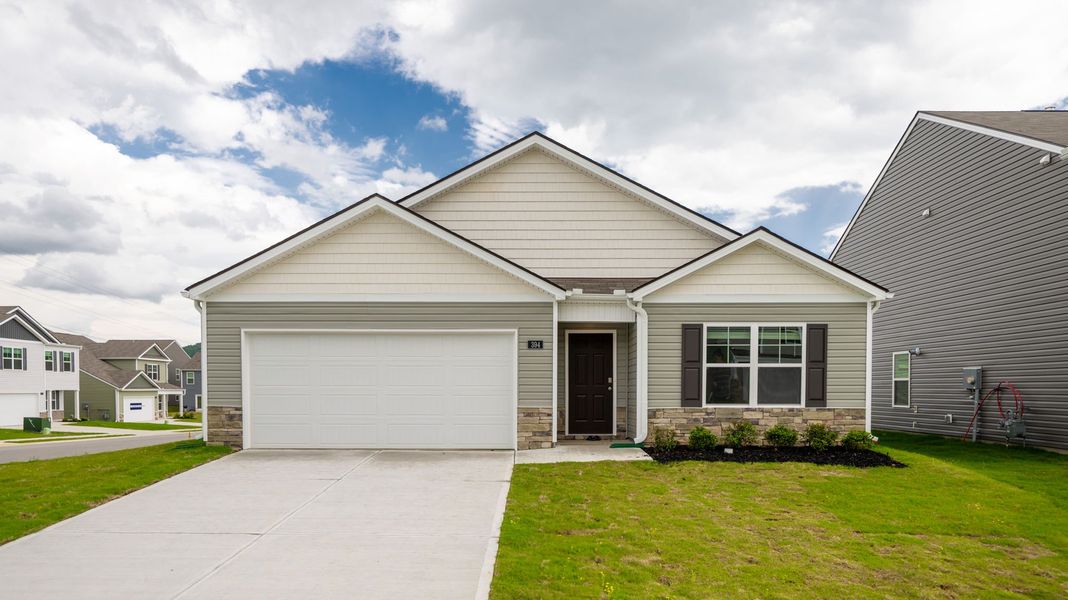 Front exterior of a home in the Fox Hollow community, located in Dalton, GA (Image 8).