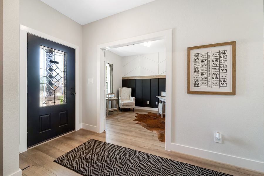 Furnished interior in a model home at Magnolia Springs in Montgomery (Image 5).