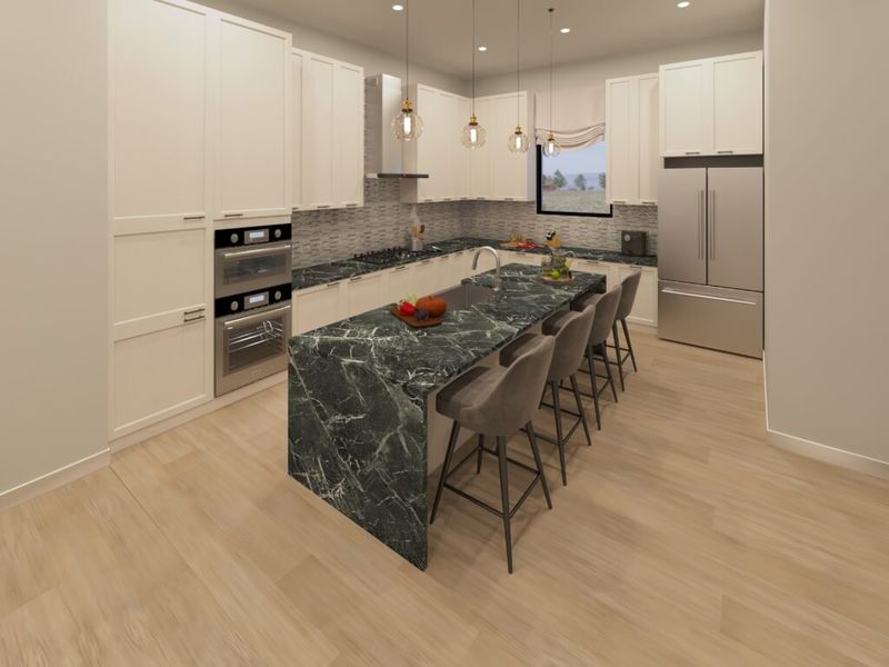 Furnished interior in a model home at Silver Falls in Houston (Image 25).