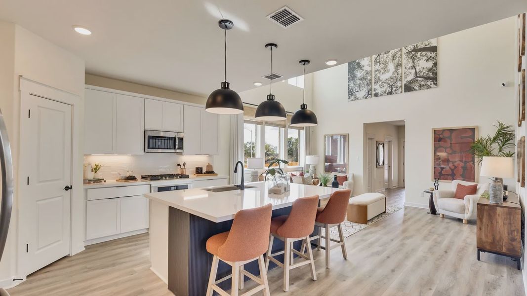 Furnished interior in a model home at Creeks Crossing in Elgin (Image 21).