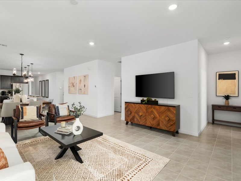 Living Area in the Leslie Floorplan at Rancho Mirage