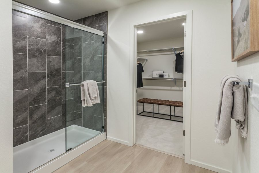 Furnished interior in a model home at Granary Trailblazer Collection - Single Family Homes in Johnstown (Image 38). Furnished interior in a model home at Granary Trailblazer Collection - Single Family Homes in Johnstown (Image 38).