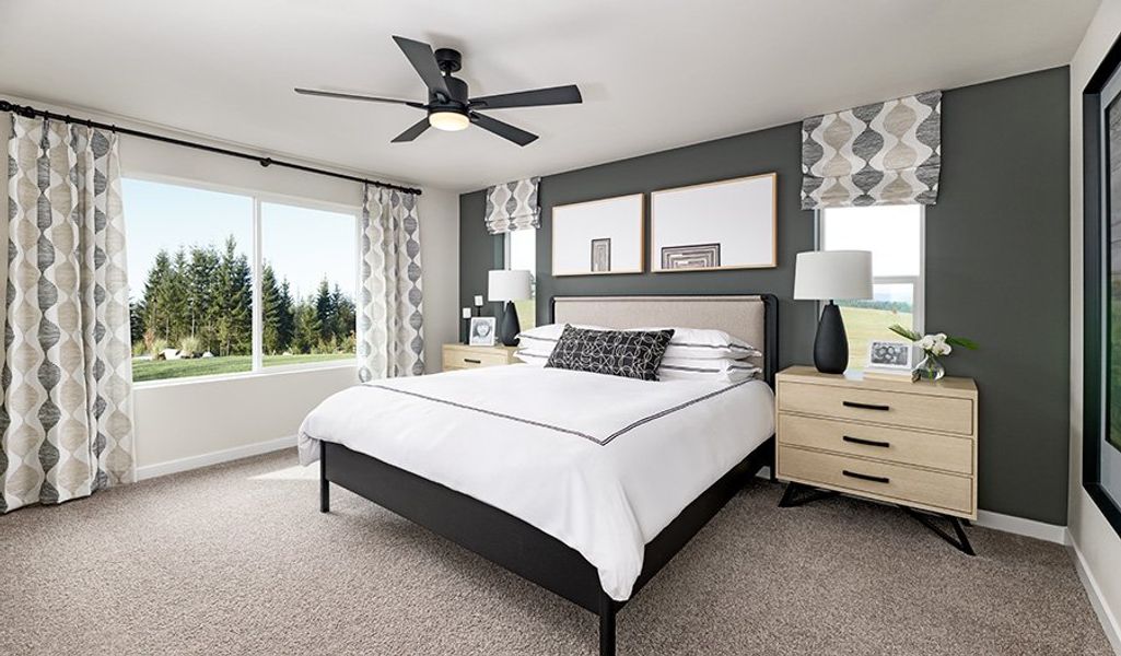 Furnished interior in a model home at Meadowbrook Park in Colorado Springs (Image 16).