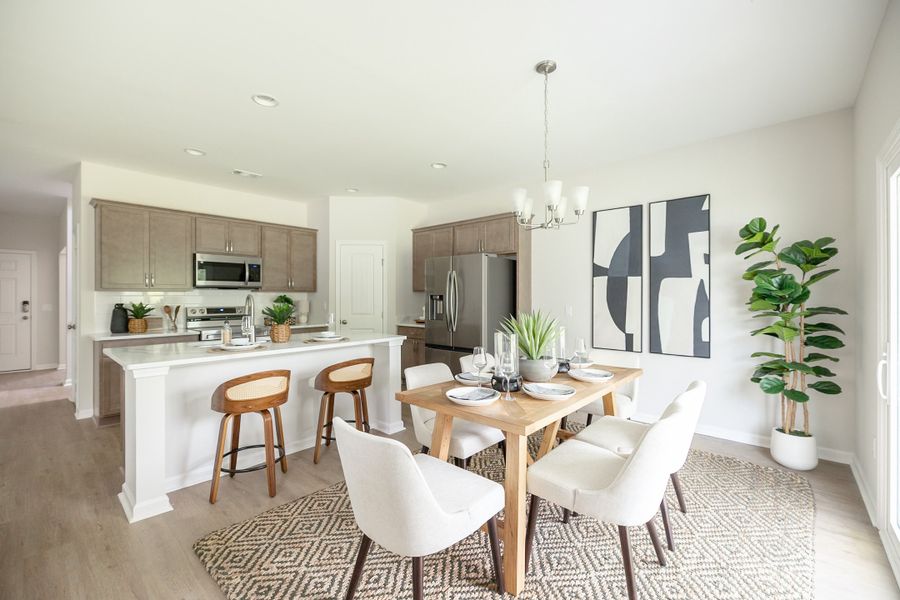Furnished interior in a model home at Sweetwater in Brunswick (Image 5).