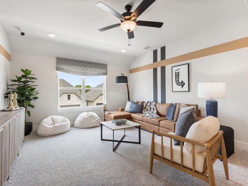 Furnished interior in a model home at Mercer Meadows in Royse City (Image 6).