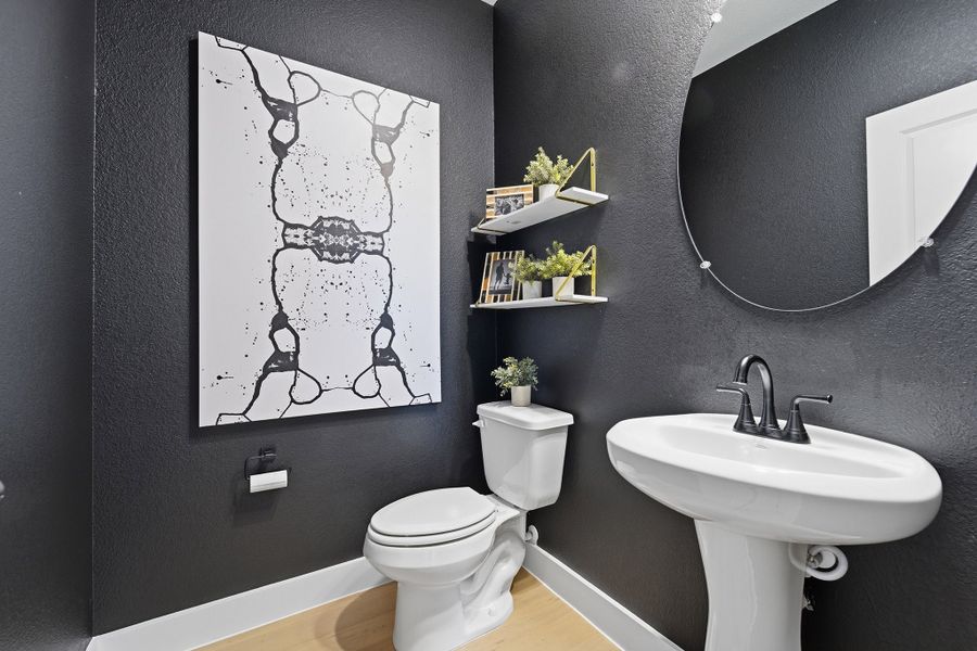 Furnished interior in a model home at Pecan Estates in Crosby (Image 8).
