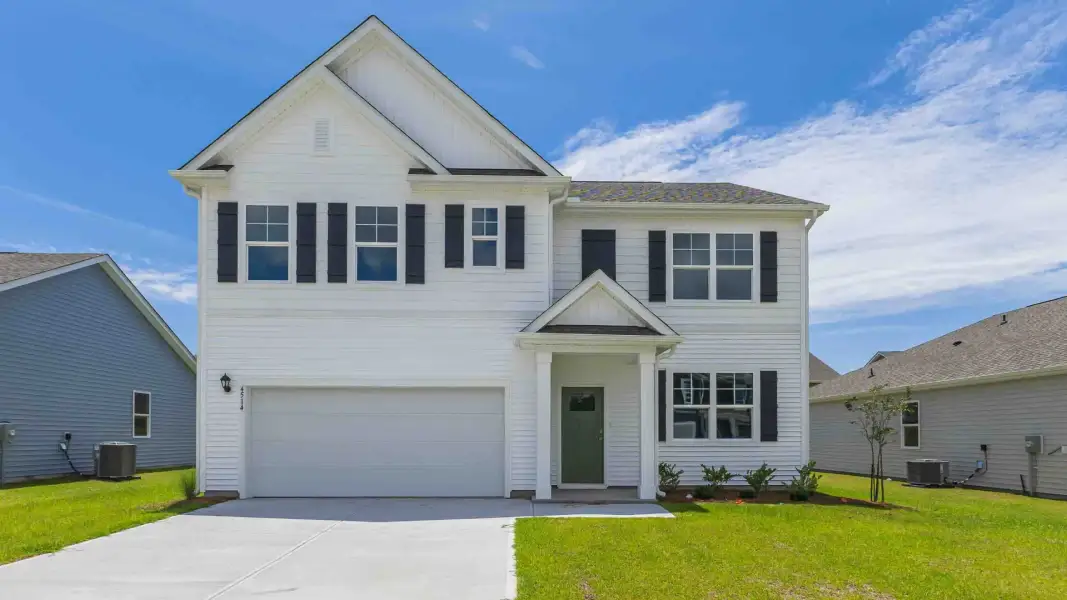Front exterior of a home in the Brookside community, located in Richlands, NC (Image 3).