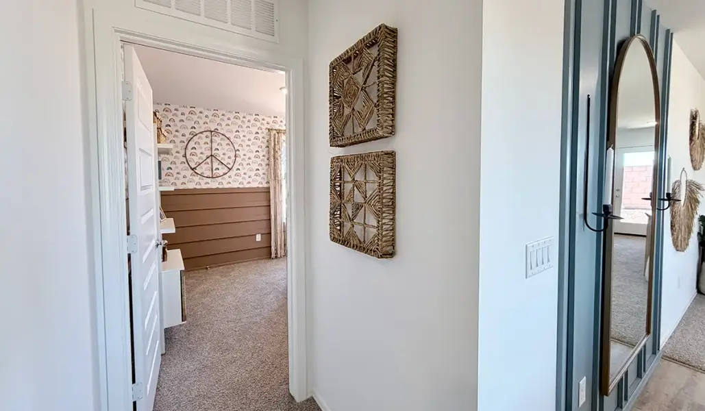 Furnished interior in a model home at Red Rock Village in Red Rock (Image 43).