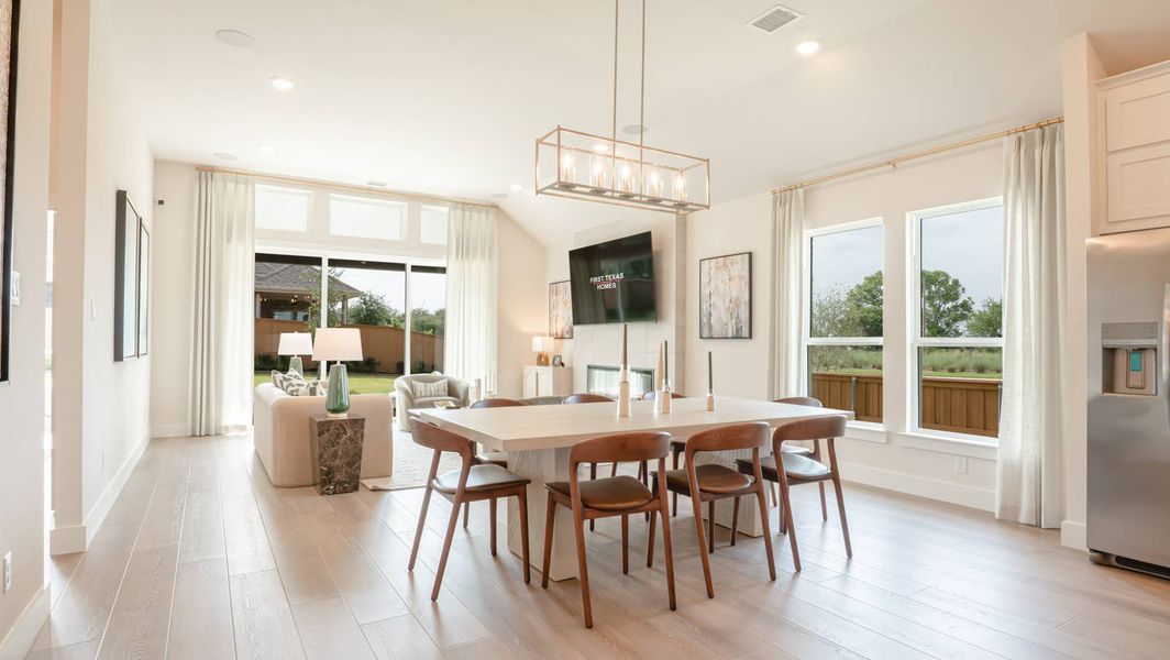 Furnished interior in a model home at Inspiration in Lucas (Image 8).