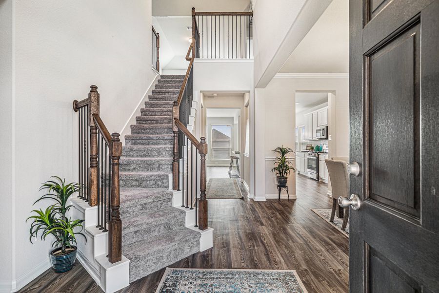Furnished interior in a model home at Grand Oaks Reserve in Cleveland (Image 4).