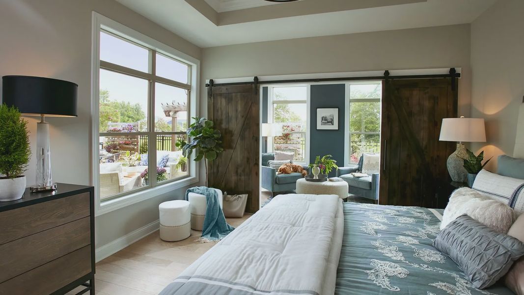 Furnished interior in a model home at The Courtyards at Franklin Road in Murfreesboro (Image 8).