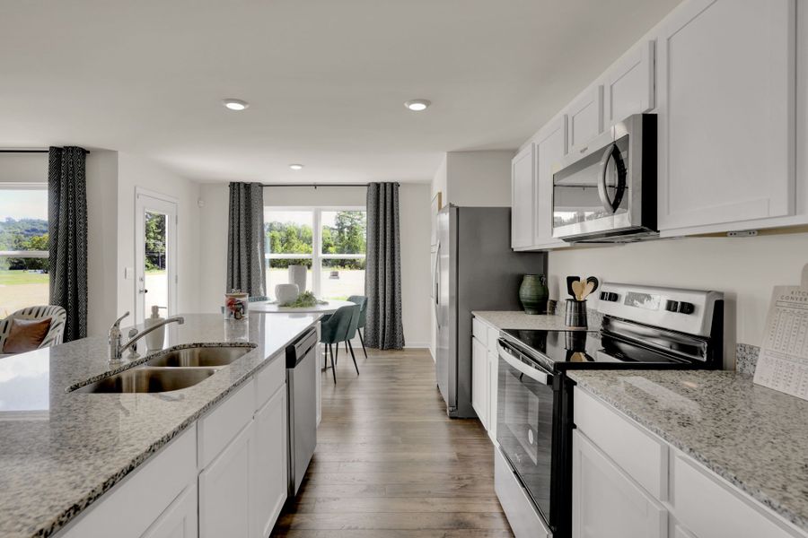 Furnished interior in a model home at Hawk's Ridge in Rossville (Image 5).