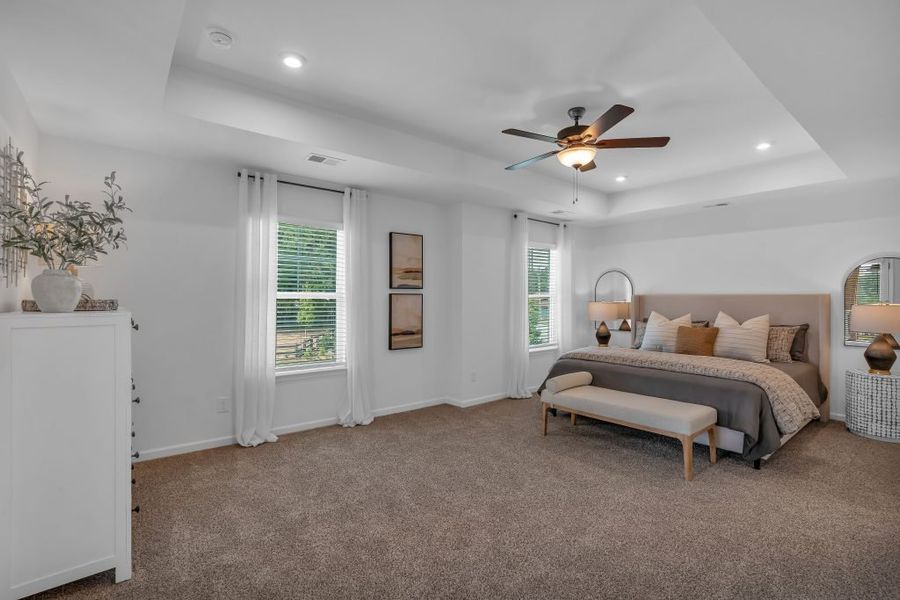 Furnished interior in a model home at The Overlook at Factory Shoals in Mableton (Image 31).