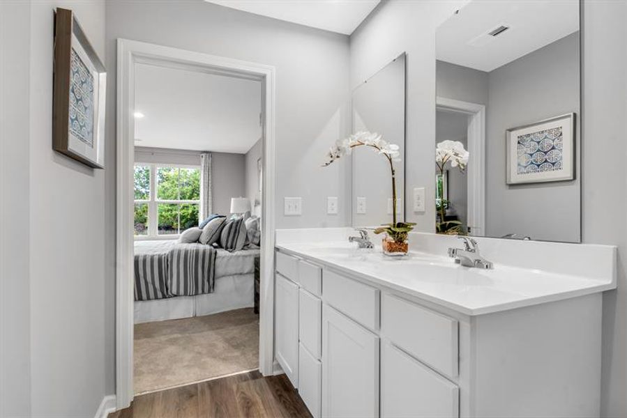 Furnished interior in a model home at Stockbridge in Elizabeth City (Image 5).