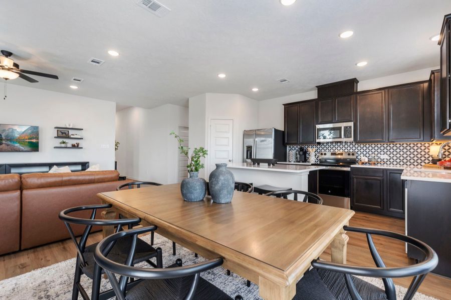 Furnished interior in a model home at Majestic Pointe in Bryan (Image 3).