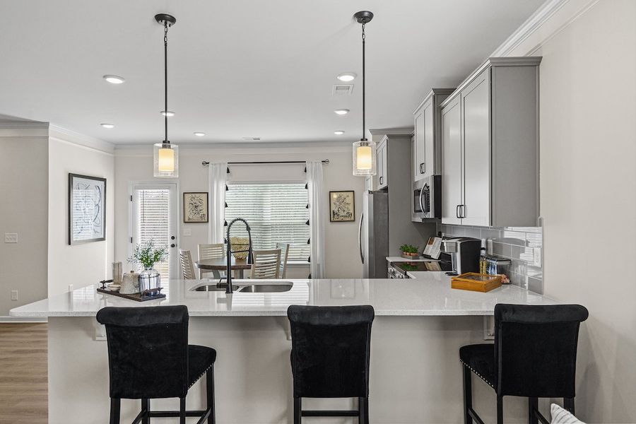 Furnished interior in a model home at Glendale Towns in Conyers (Image 43). Furnished interior in a model home at Glendale Towns in Conyers (Image 43).