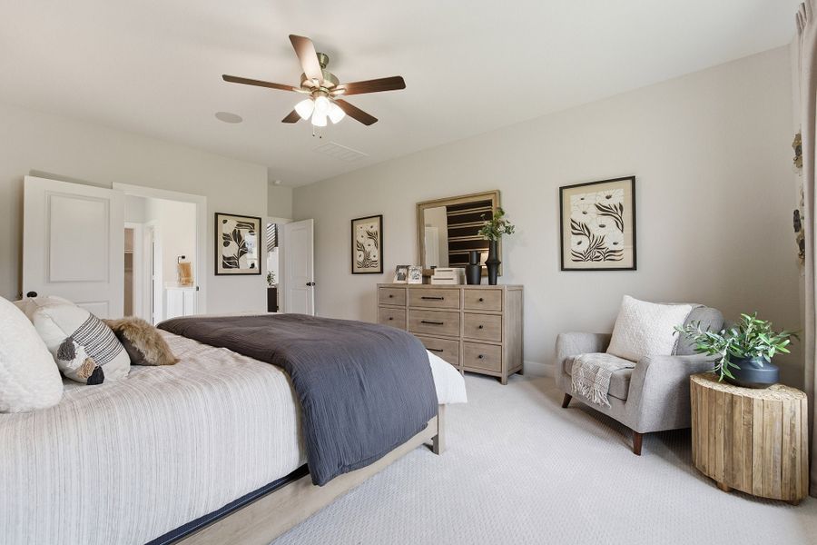 Furnished interior in a model home at Pecan Estates in Crosby (Image 35).
