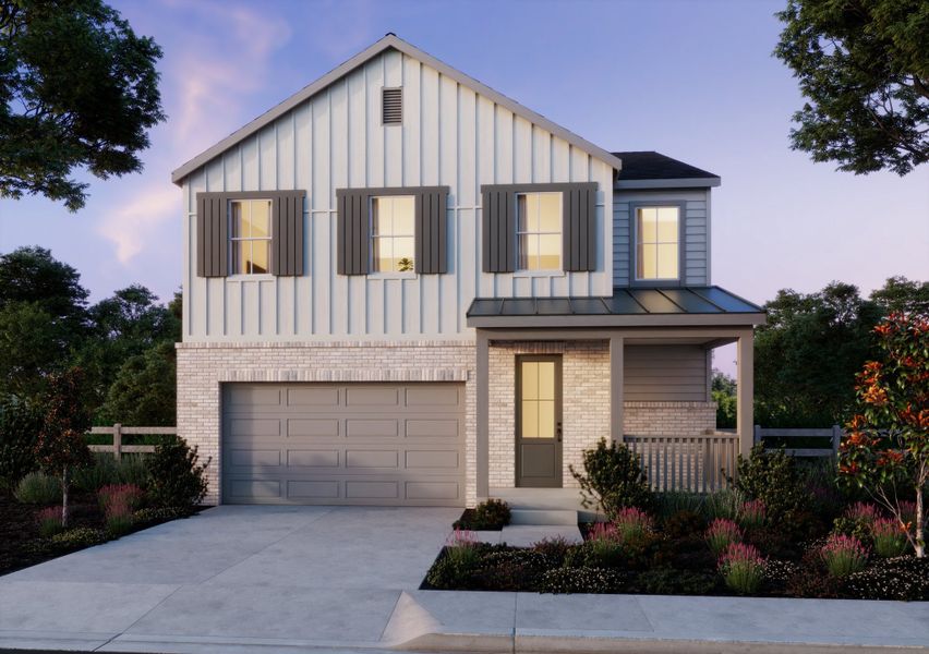 Front exterior of a home in the Trumark Homes at Sterling Ranch community, located in Littleton, CO (Image 22).