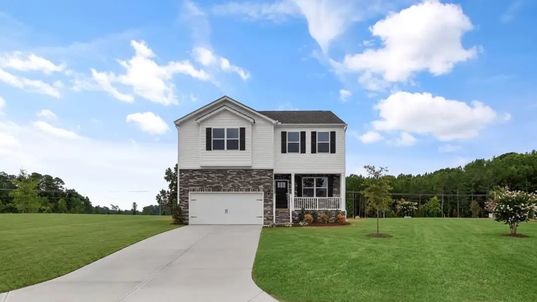 Front exterior of a home in the Baker Farm community, located in Youngsville, NC (Image 3).