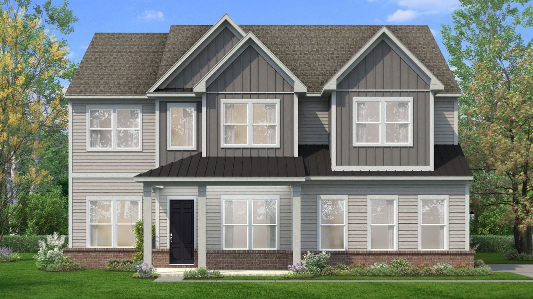 Front exterior of a home in the Northridge Park community, located in Murfreesboro, TN (Image 4).
