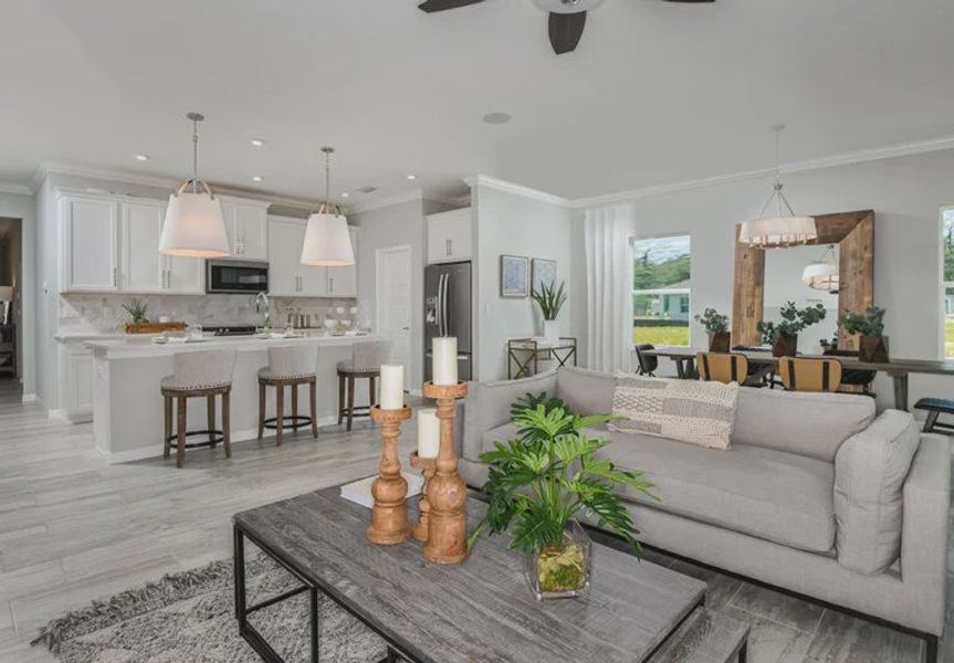 Furnished interior in a model home at Coasterra in Palmetto (Image 24).