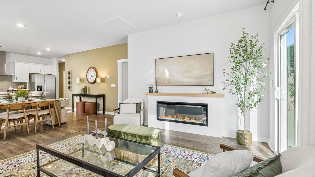 Furnished interior in a model home at Reserve at Hickory Ridge in Columbia (Image 70).