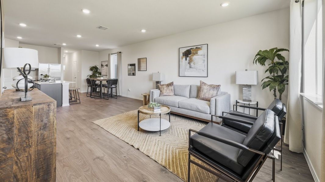 Furnished interior in a model home at Arbor Trails South in Princeton (Image 66).