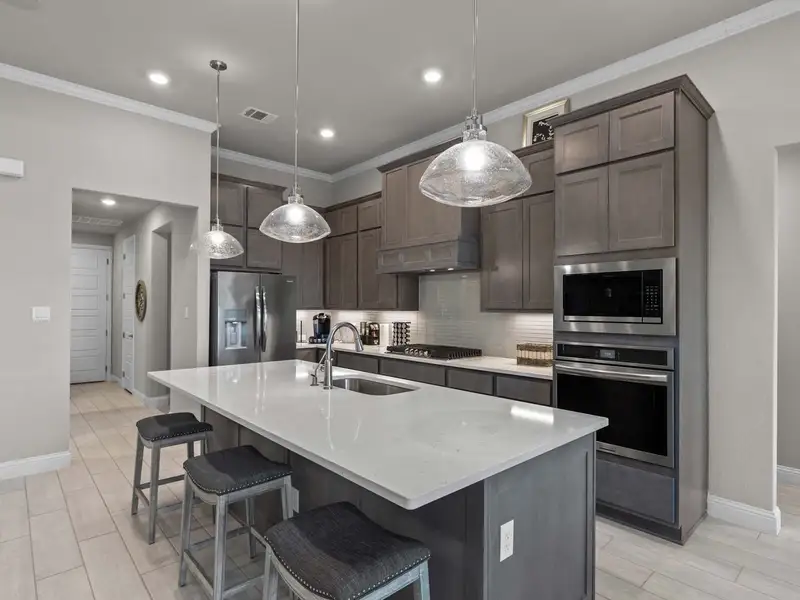 Furnished interior in a model home at Ladera in Castroville (Image 9). Furnished interior in a model home at Ladera in Castroville (Image 9).